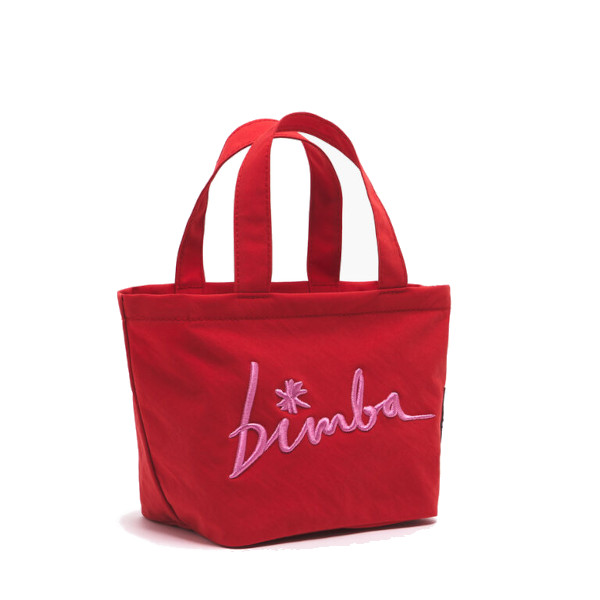 RED NYLON MINI TRAPEZE BAG