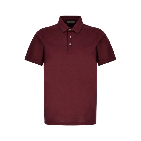 BICOLORED COTTON PIQUET POLO