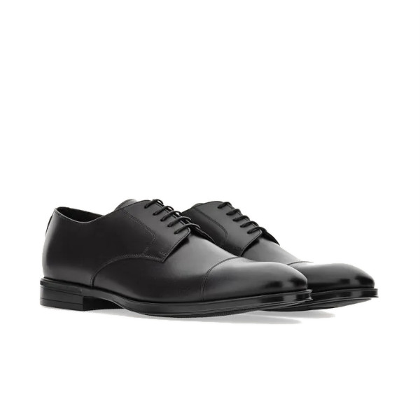 DERBY SHOES WITH CALFSKIN TOE CAPS