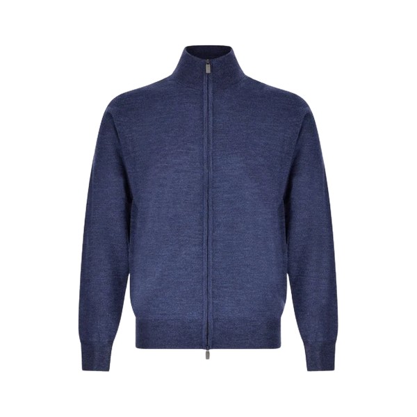 MERINO WOOL FULL ZIP CARDIGAN