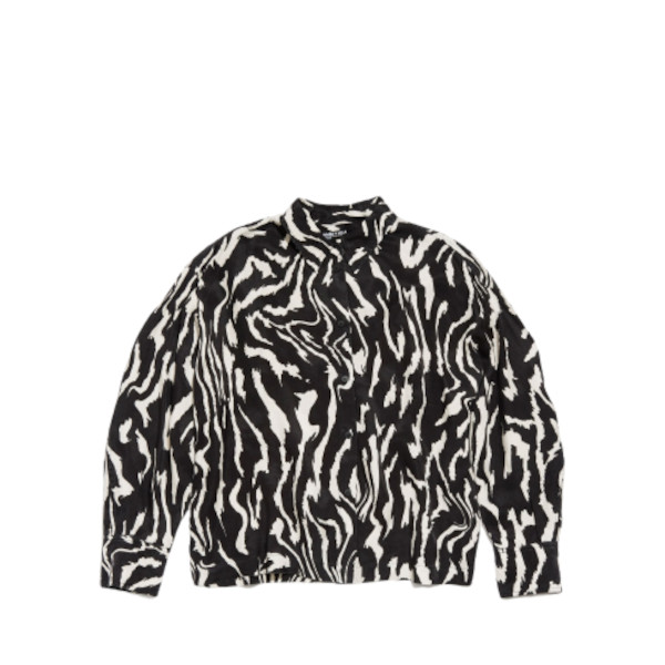 BOXY TIGER LIQUID PRINT SHIRT