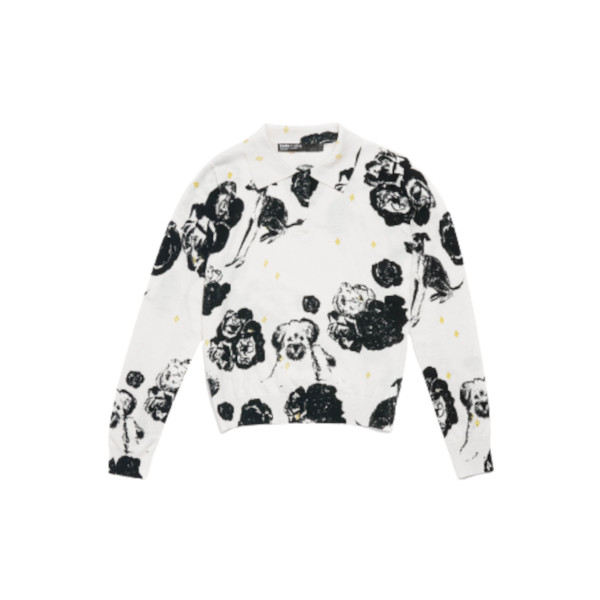 DOG COPY STAR FITTED SWEATER