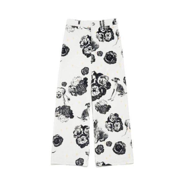 FLARED NEEDLECORD TROUSERS