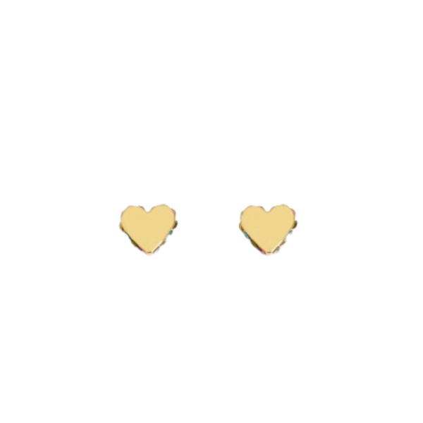 HEART HOOP EARRINGS
