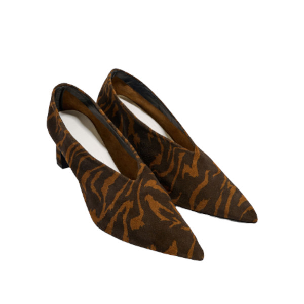 SPLIT LEATHER COURT SHOES