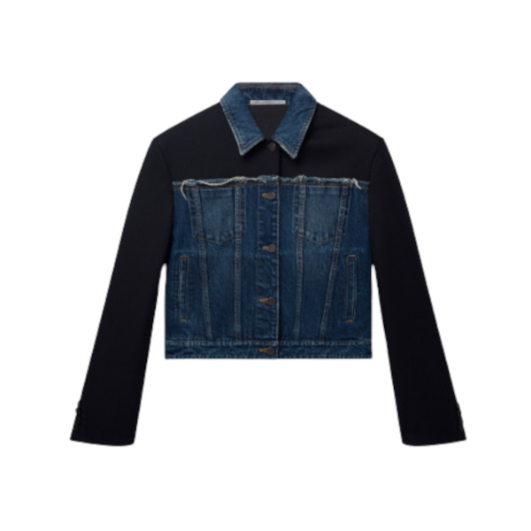 TWILL PANELLED DENIM JACKET