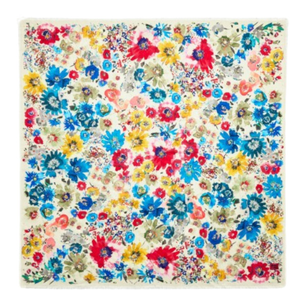 WATERCOLOR FLORAL SHAWL