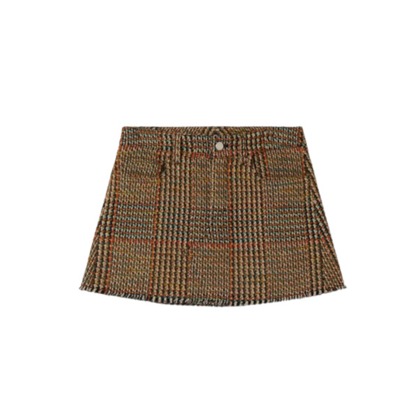 WOOL TWEED MINI SKIRT