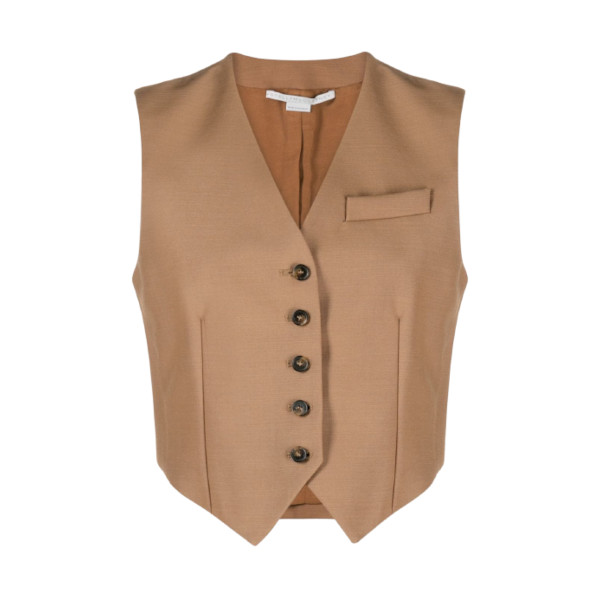 WOVEN VIRGIN WOOL WAISTCOAT