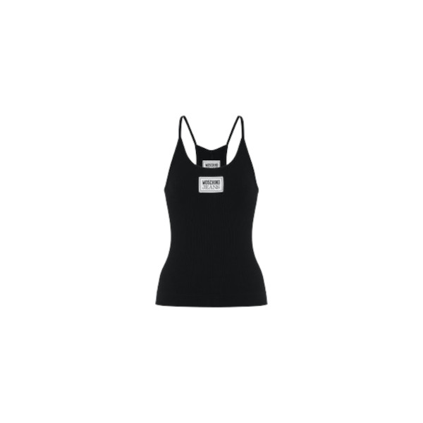 LOGO PATCH RIB-KNIT COTTON TANK TOP