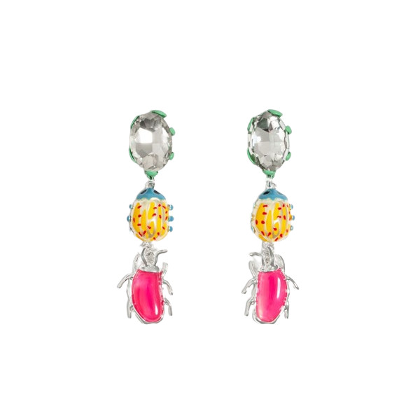 AGATE BEETLES EARRINGS