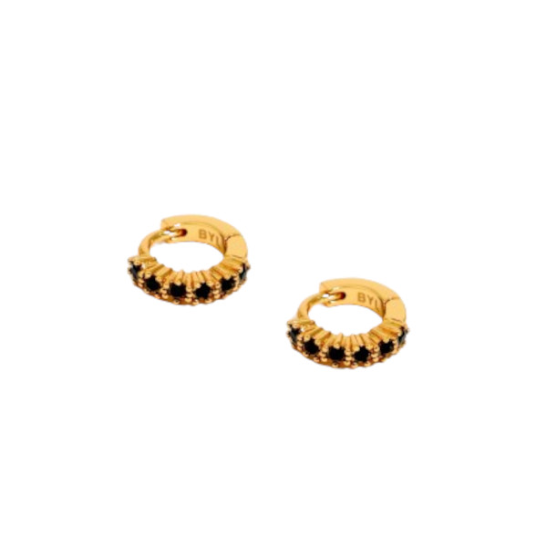 CRYSTAL MINI HOOP EARRINGS