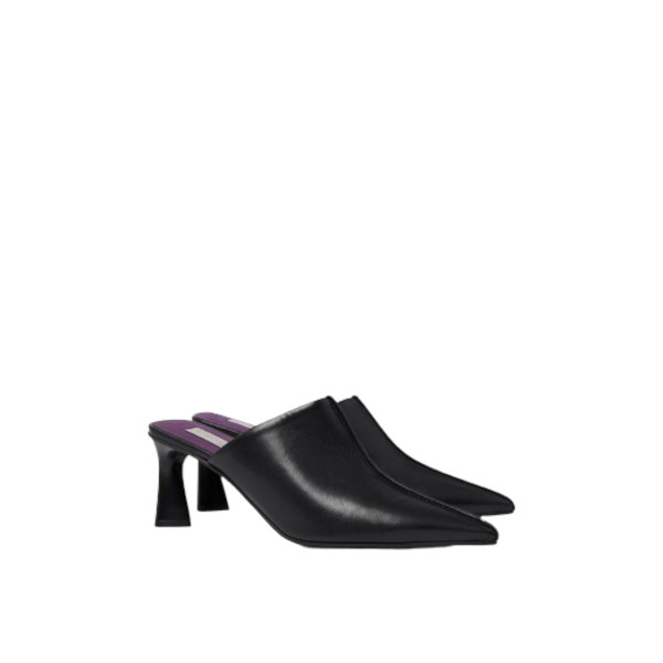ELSA POINTED TOE MULE KITTEN HEELS