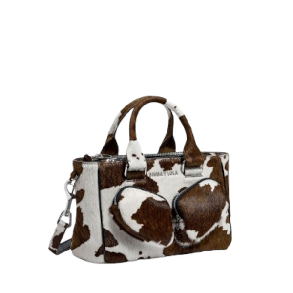 M LEATHER POCKET TOTE BAG