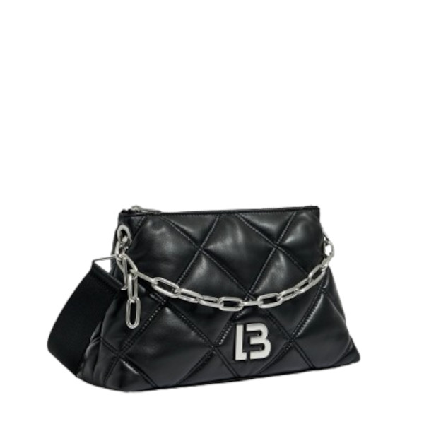 M LEATHER TRAPEZIUM BAG
