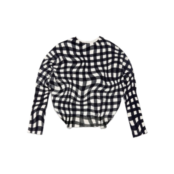 VICHY LIQUID PRINT SWEATER
