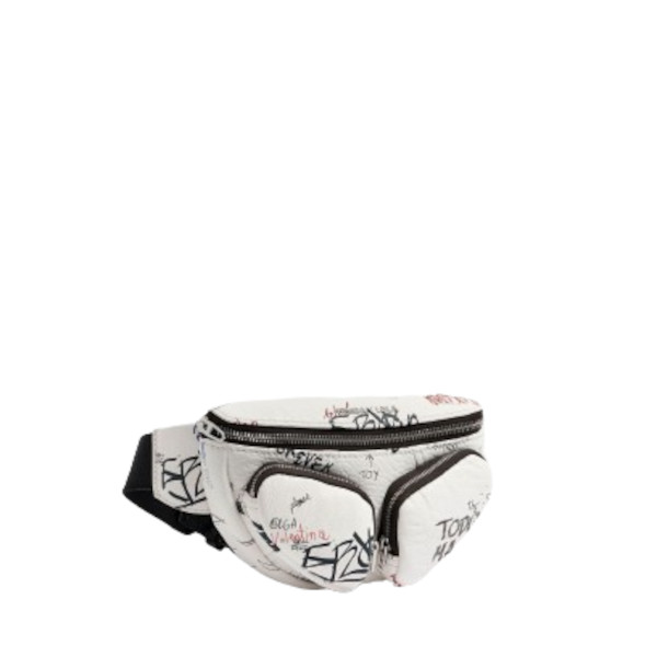 XS WALL IS LOVE LEATHER POCKET BUMBAG