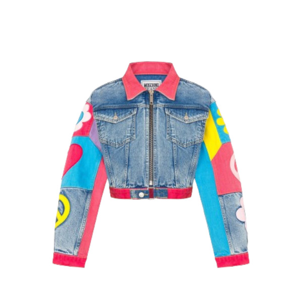 SYMBOL PATCHES RECYCLED DENIM JACKET