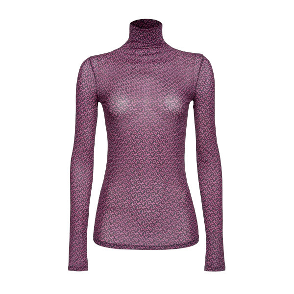 LOGO PRINT TURTLENECK SWEATER