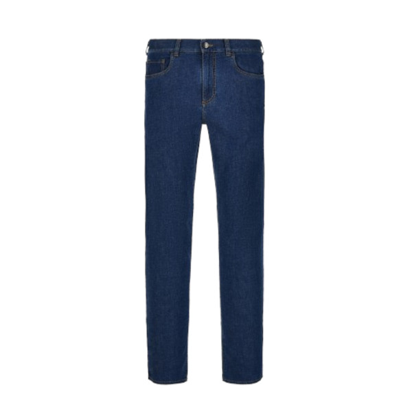 FIVE-POCKET PANTS IN SOFT-TOUCH DENIM AND A LINEN LYOCELL BLEND