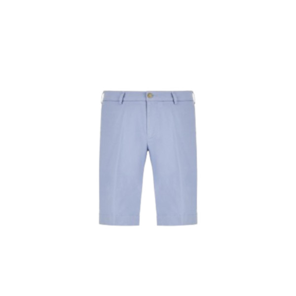 GARMENT-DYED BERMUDA SHORTS IN COTTON MICROTWILL