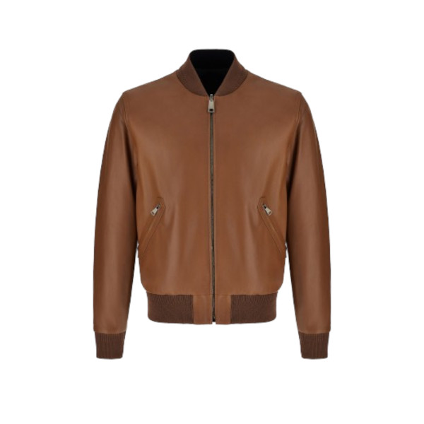 REVERSIBLE BOMBER JACKET IN  ULTRA-SOFT NAPPA LEATHER